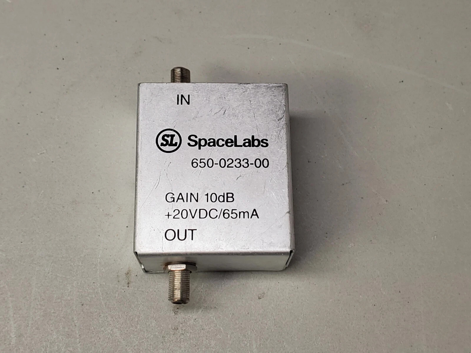Spacelabs Healthcare 650-0233-00 Medical Line Amplifier Gain 10dB +20VDC USA
