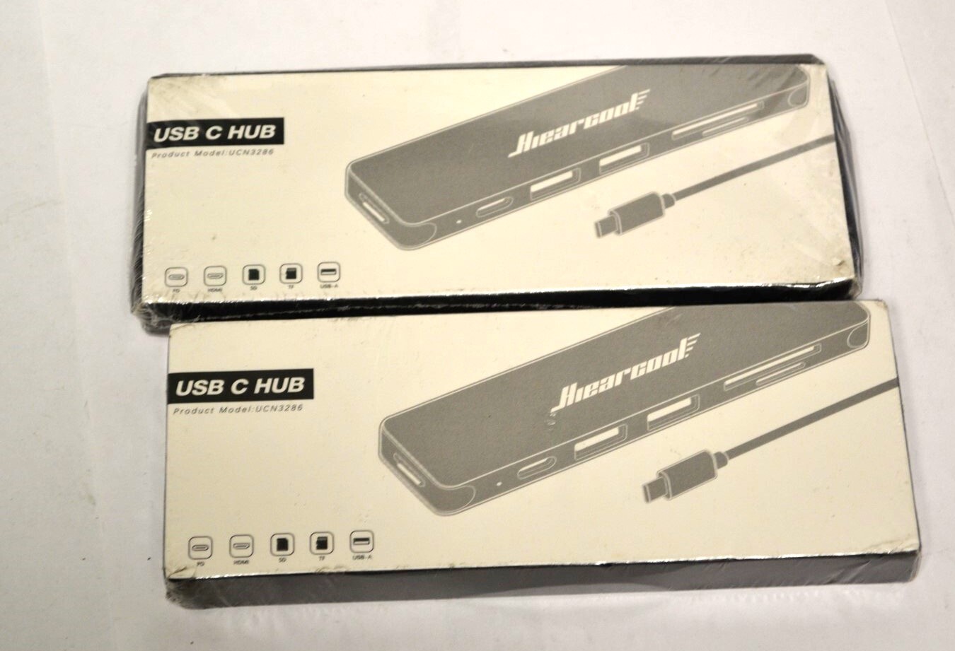 Lot of Two Hiearcool Type C Hub 100W PD Slot, HDMI 4K, USB 3.0 UCN3286 (112024)