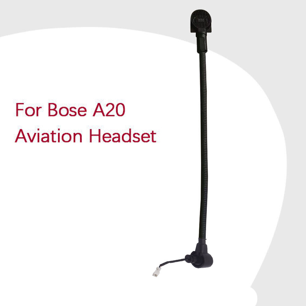 Bose A20 Aviation Headset Microphone replacement Electret High Impedance Boom