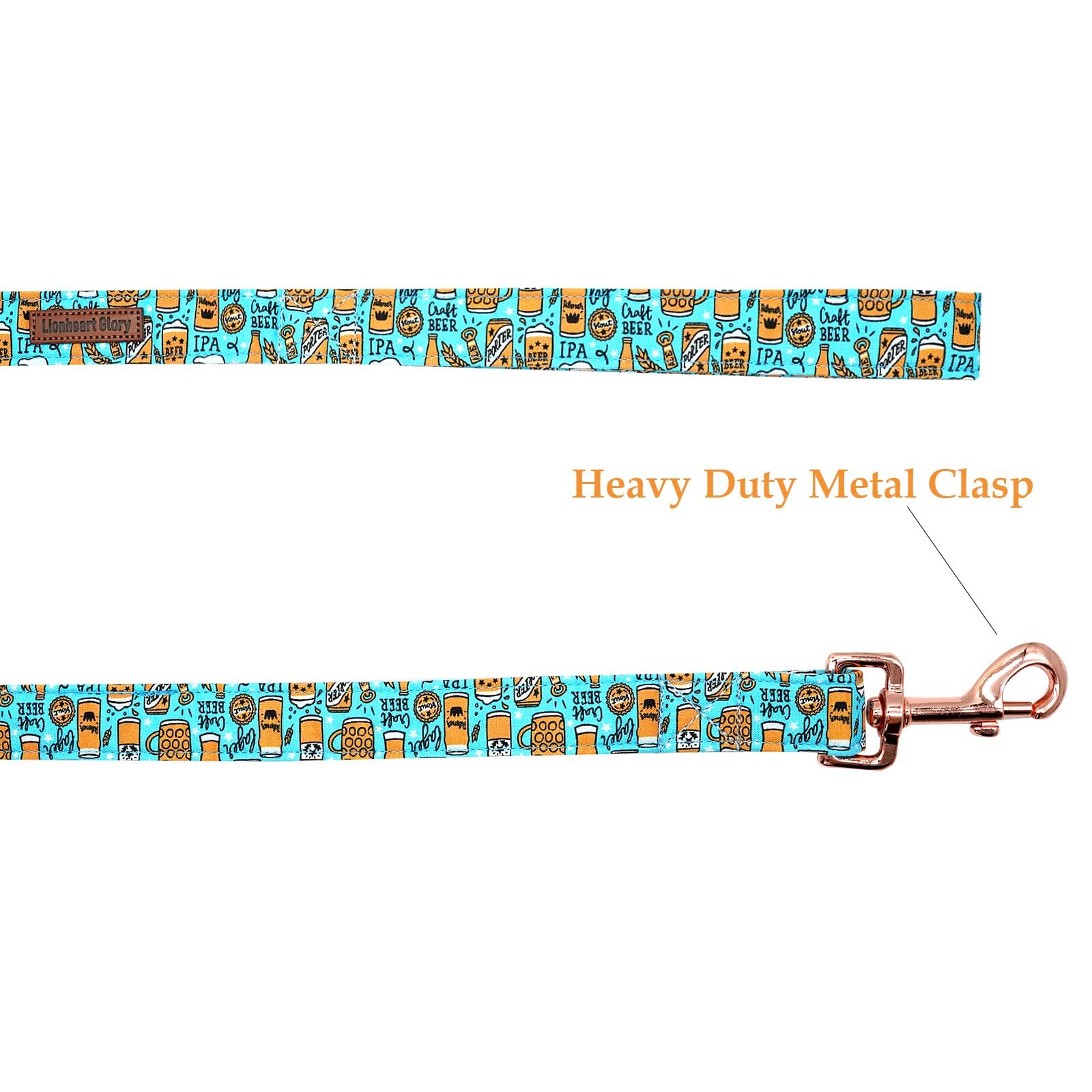 Strong Dog Leash Durable Blue Soft Handle Small Medium Large Dogs