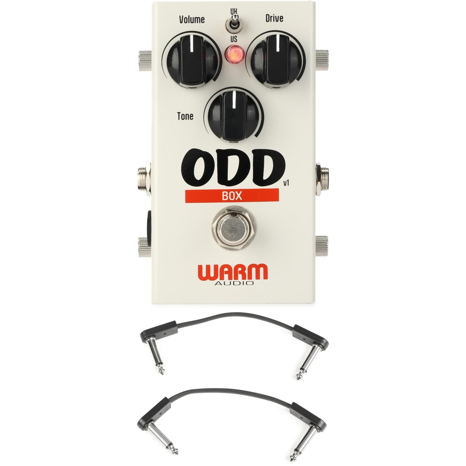 Warm Audio ODD Box Hard-clipping Overdrive Pedal with EBS Patch Cables