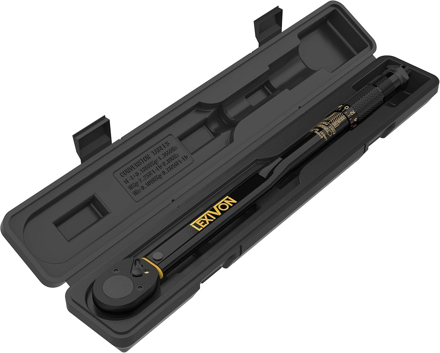LEXIVON Torque Wrench 1/2" Drive 10-150 Ft-Lb/13.6-203.5 Nm (LX-183)