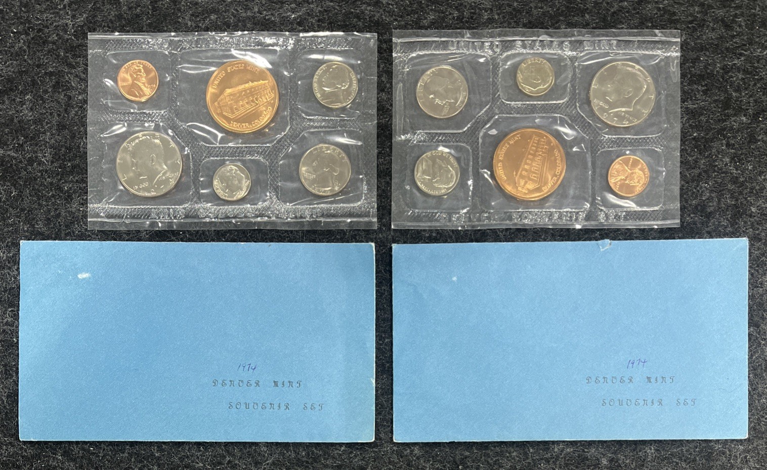 1974 DENVER Mint Souvenir set with COINS and MINT MEDAL original envelope Lot 2