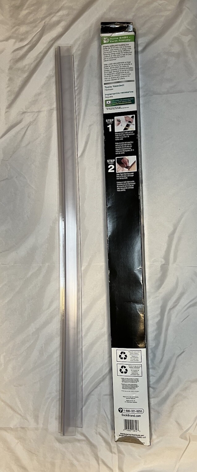 Duck Brand MAX Strength Clear 36" Trimmable Slide-On Triple Draft Seal Block Air