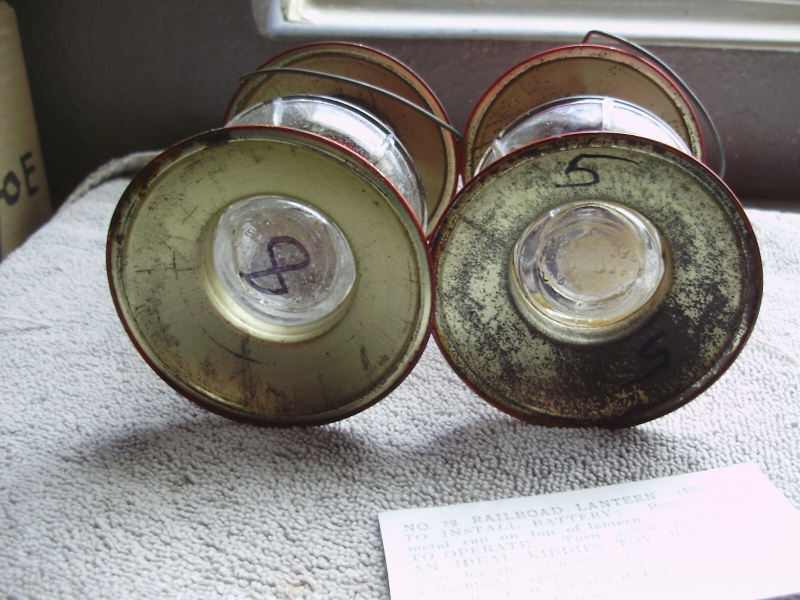 5" "STOUGH" BATTERY LANTERNS 2 EACH