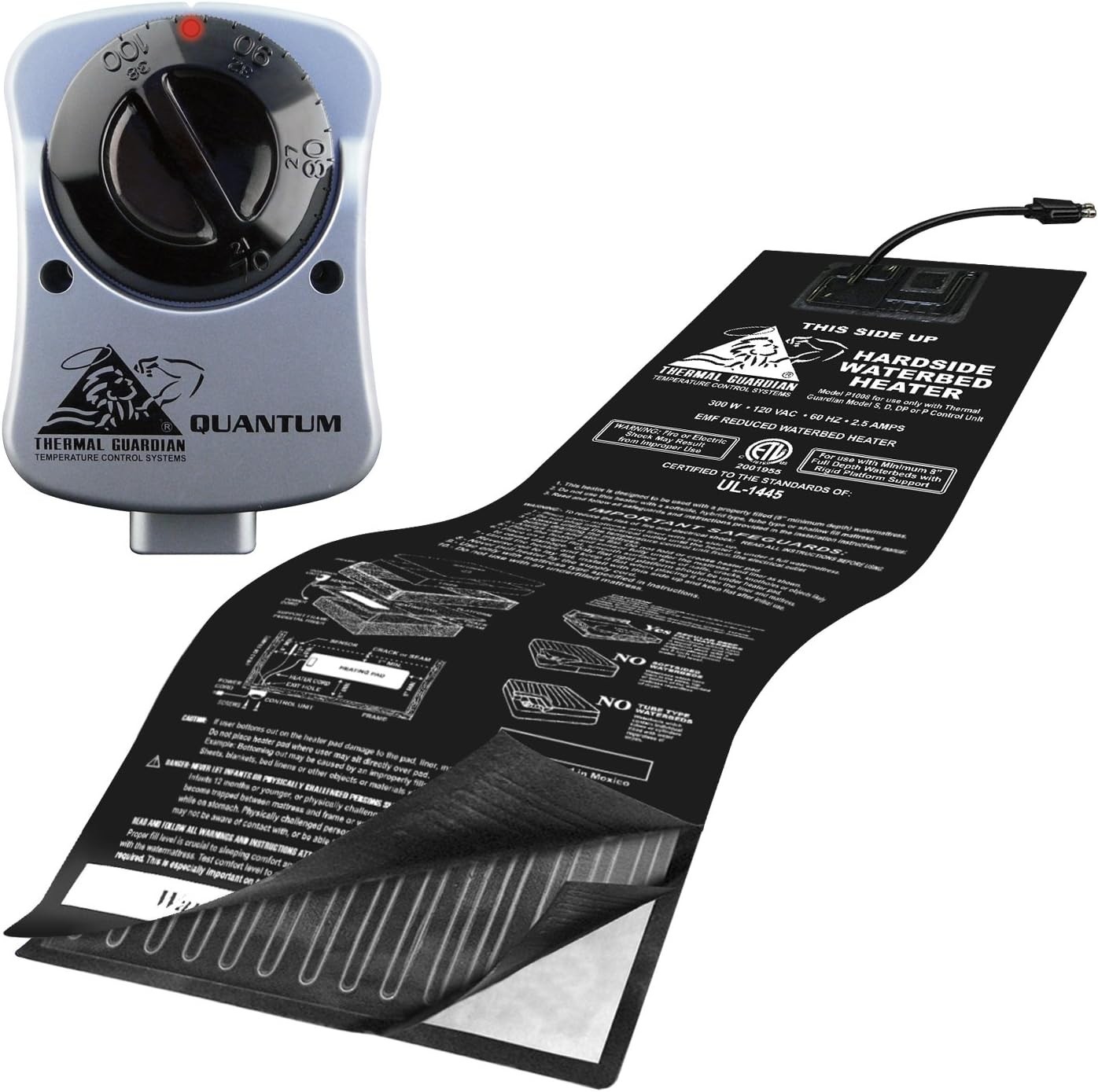 Vinyl Thermal Guardian Quantum Solid State Waterbed Heater, Full Watt