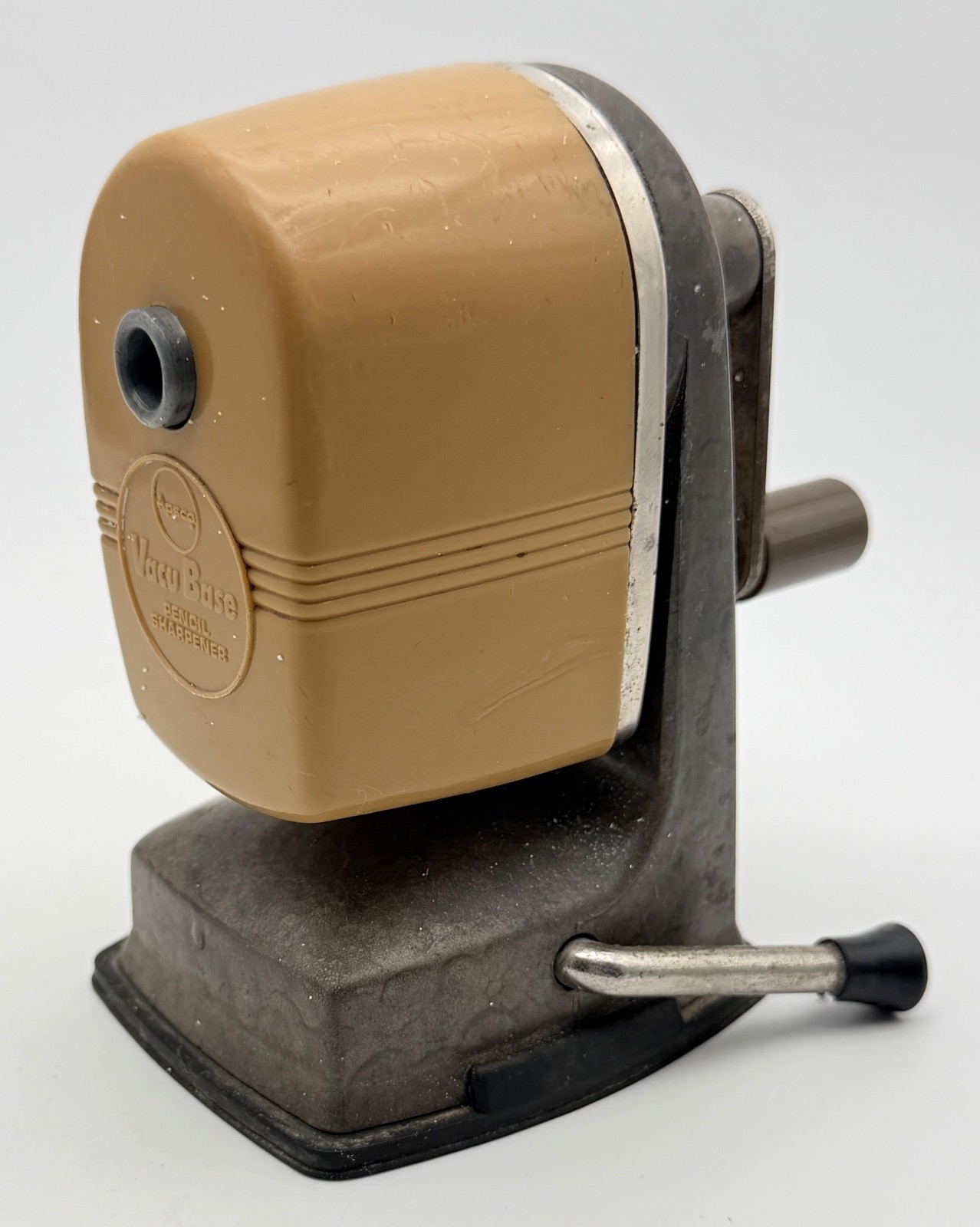 Vintage APSCO Vacu Base Manual Pencil Sharpener. Excellent Working Condition!