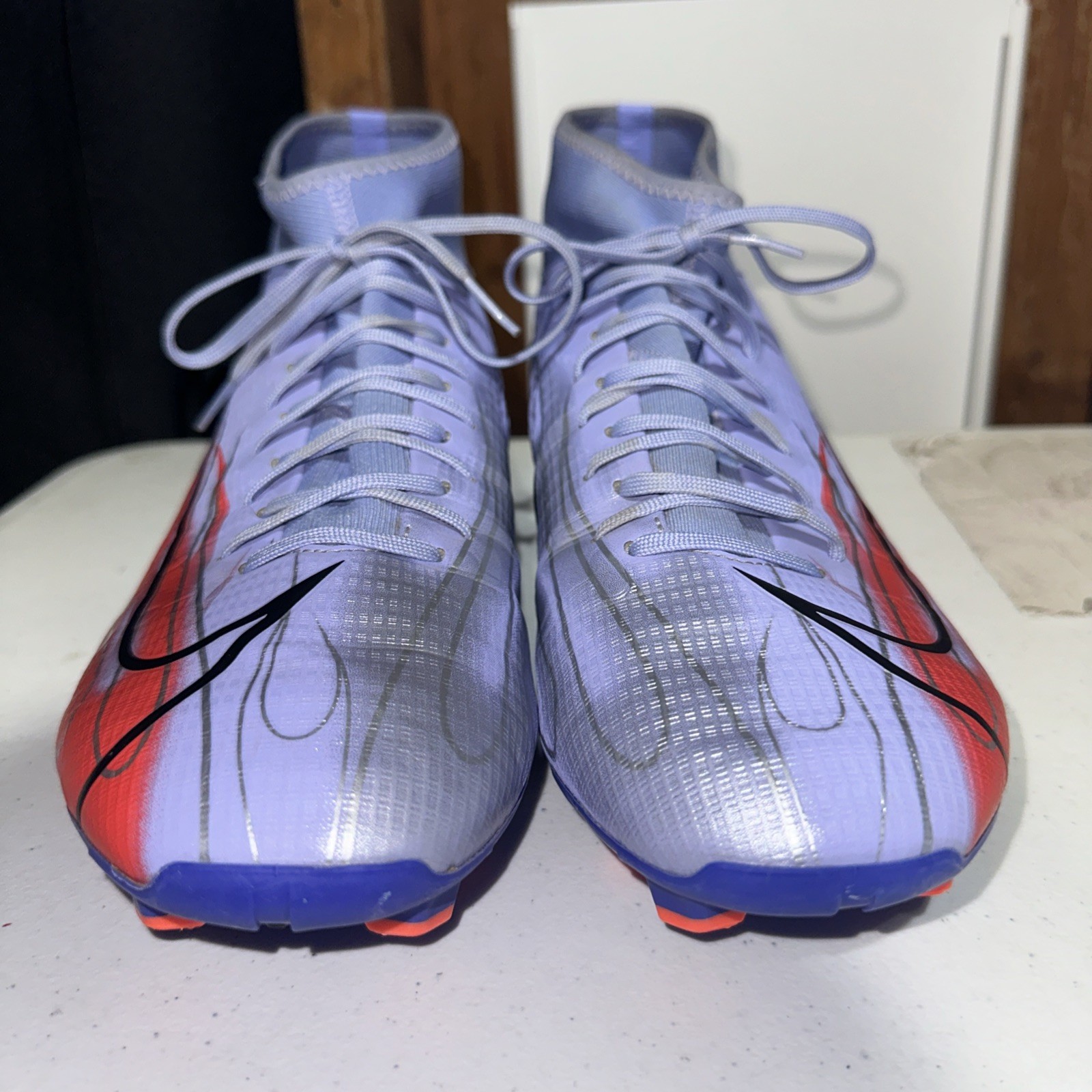 Nike Mercurial Superfly 8 Kylian Mbappe Flames Soccer Shoes Men’s Size 12