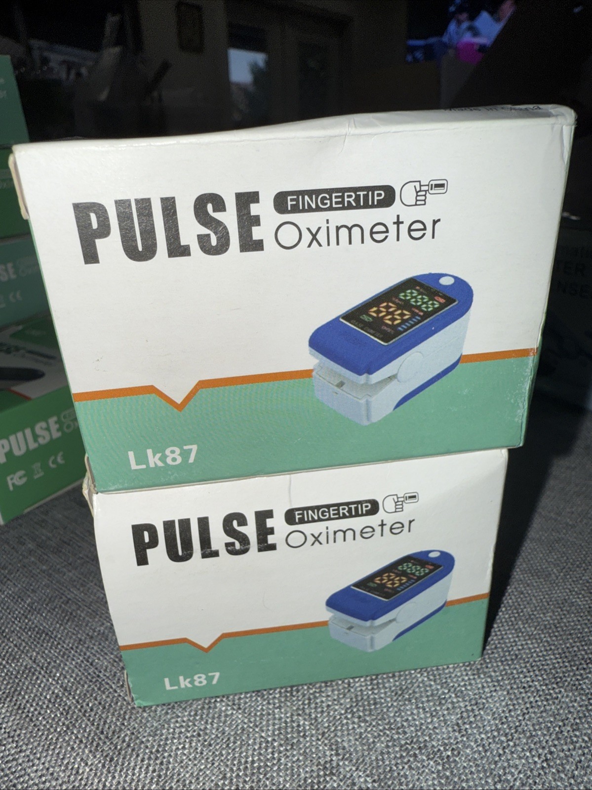 (2) Pack Fingertip lk87 Pulse Oximeter