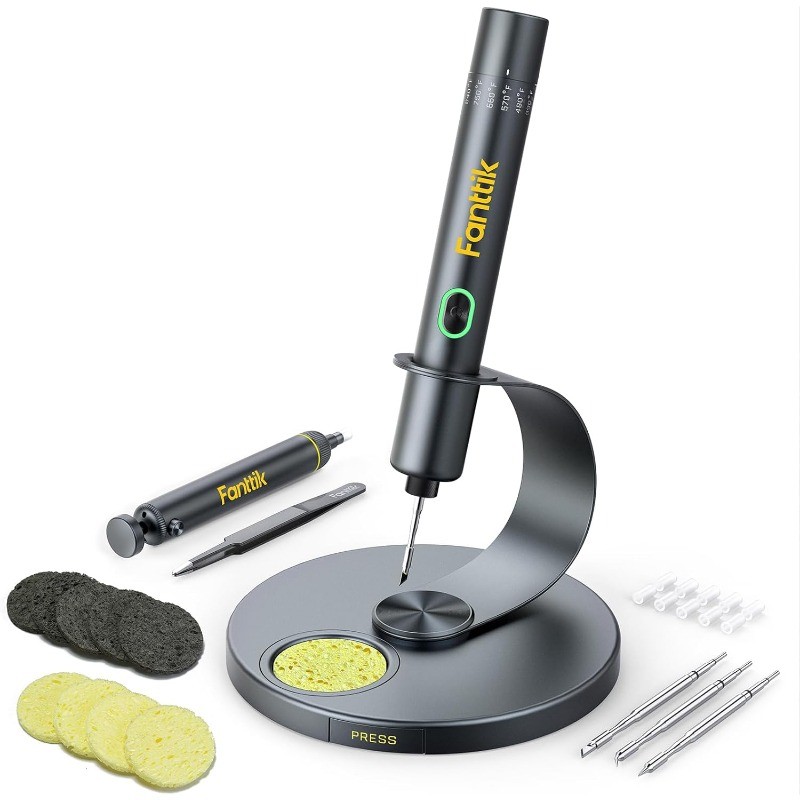 T1 Max Soldering Iron Kit, Cordless Soldering Iron, 7 Seconds Fast Heating