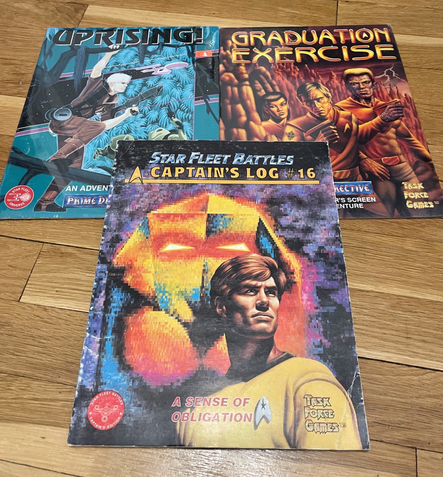 Star Fleet RPG: Graduation Exercise, Uprising! & Captain Log 16 Lot Star Trek