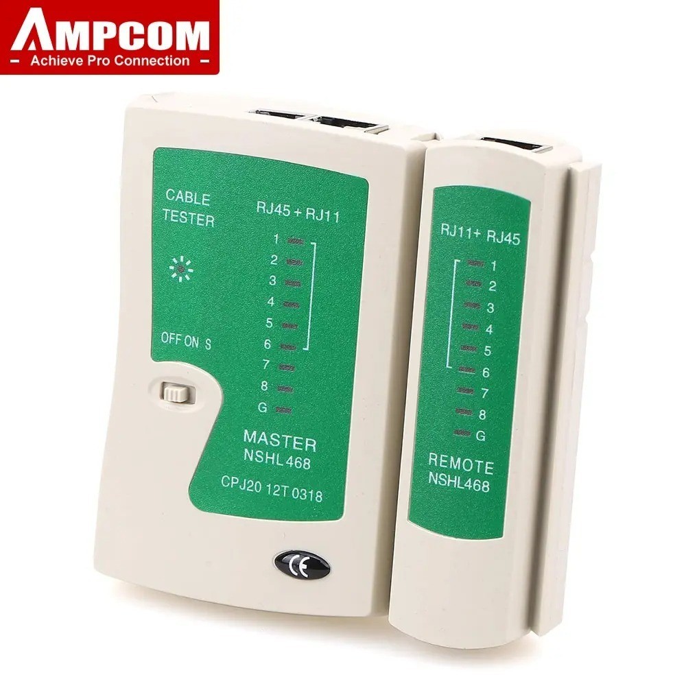 RJ45 RJ11 CAT5e CAT6 Network Cable Tester Ethernet LAN PC Wire Lead Testing Tool