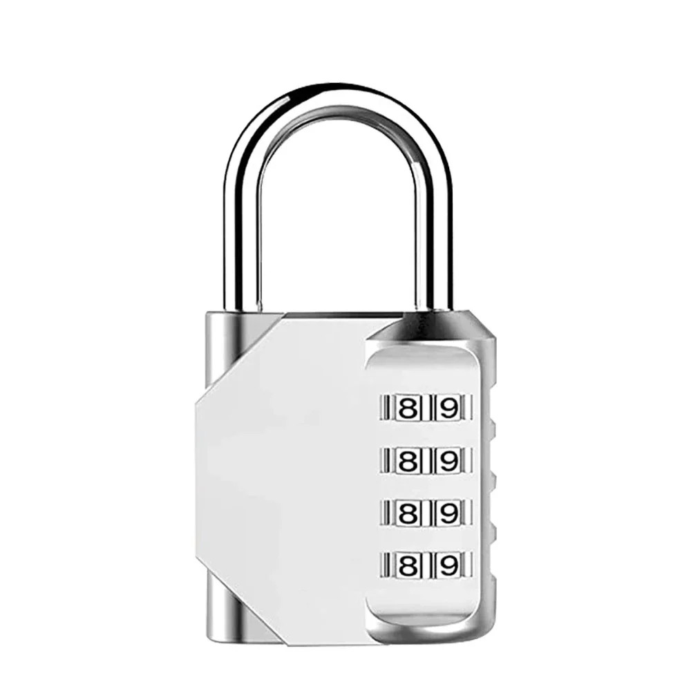 1pc Combination Lock Resettable 4 Digit Padlock with Combination Waterproof