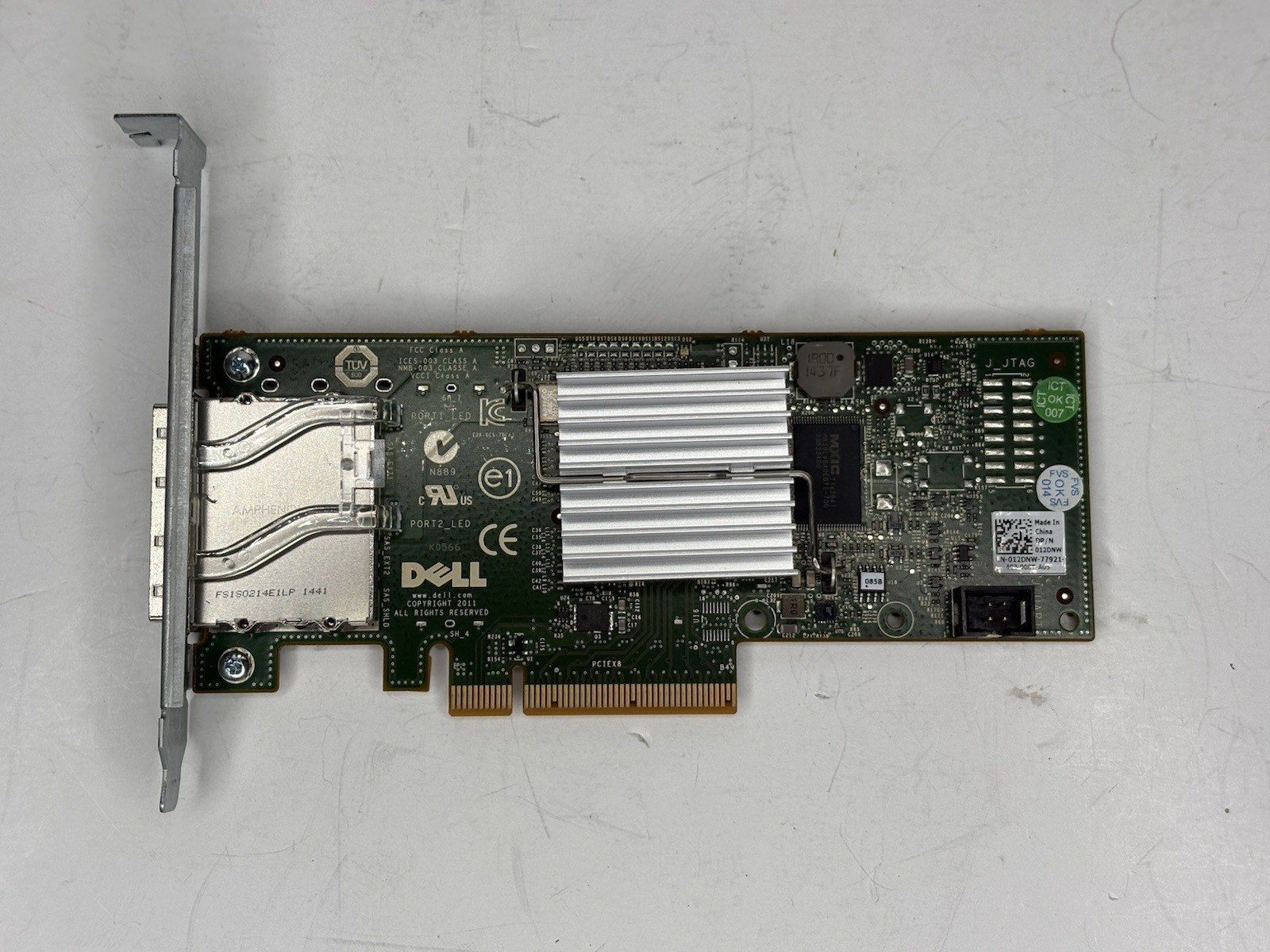 DELL 012DNW UCS-70 PERC H200E RAID SAS 6Gb/s PCIe Controller Card US seller
