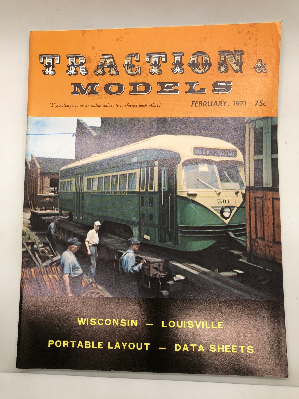 Traction & Models Magazine : February 1971 : Portable Layout - Data Sheets