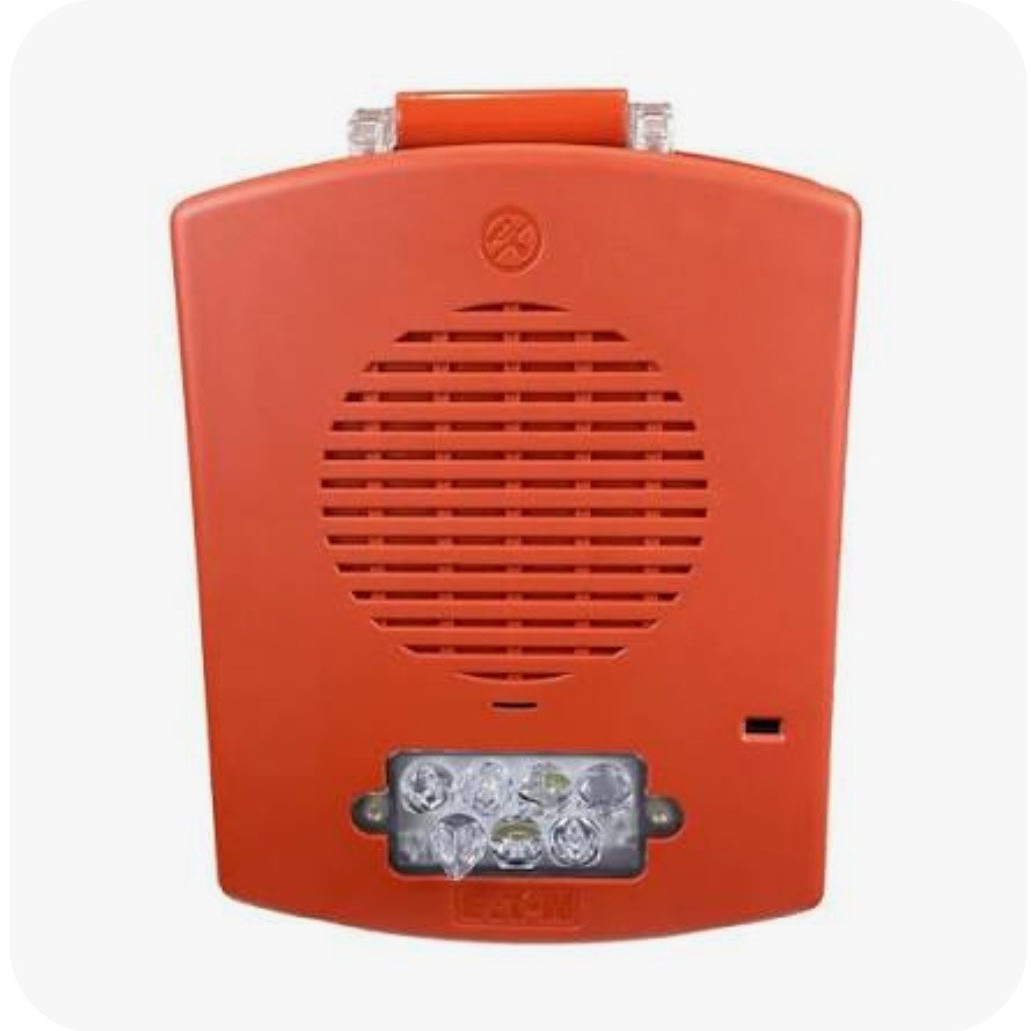 Eaton Wheelock Eluxa EL3RSPST-FR Fire Alarm Speaker Strobe Red Outdoor - 8 Total