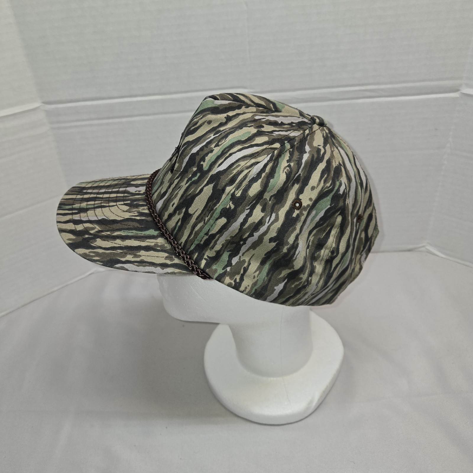 VTG Trebark Camouflage Camo Hat Advertising Hunting Outdoors Snapback Trucker