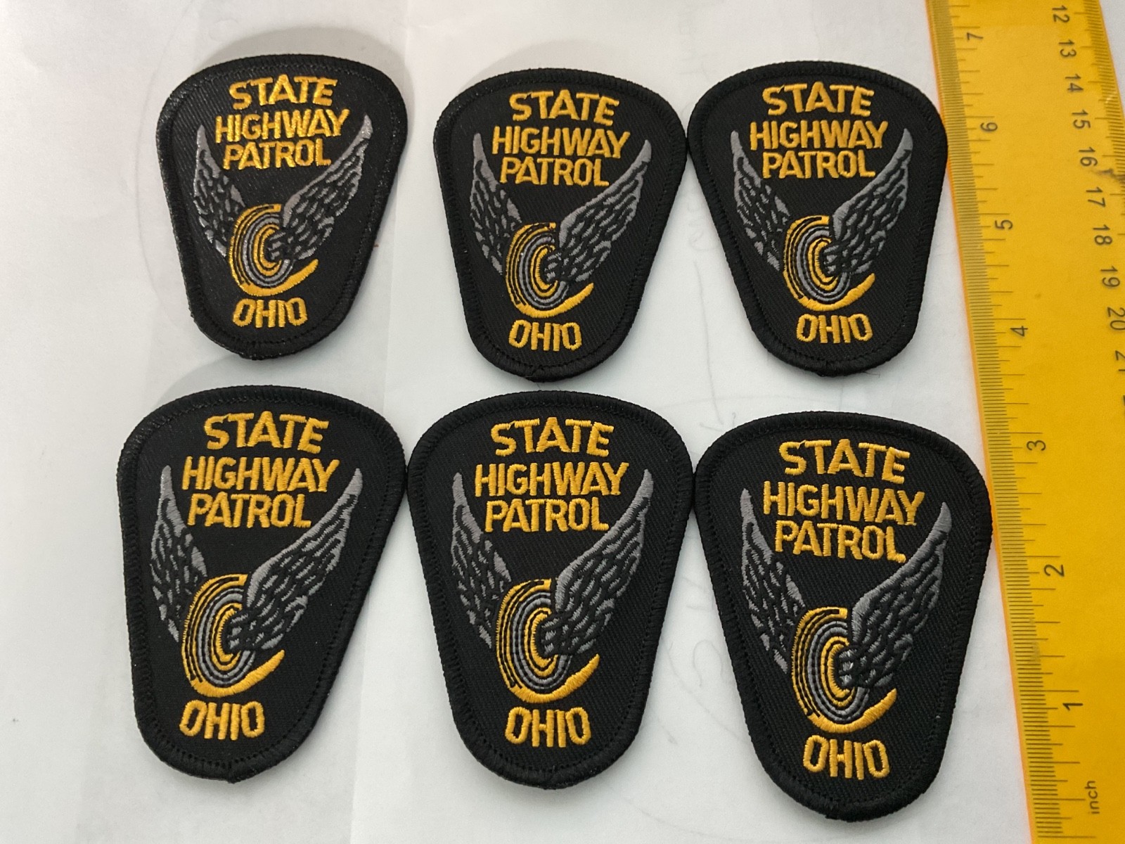 Ohio State Highway Patrol collectors Hat patch set 6 pieces all new