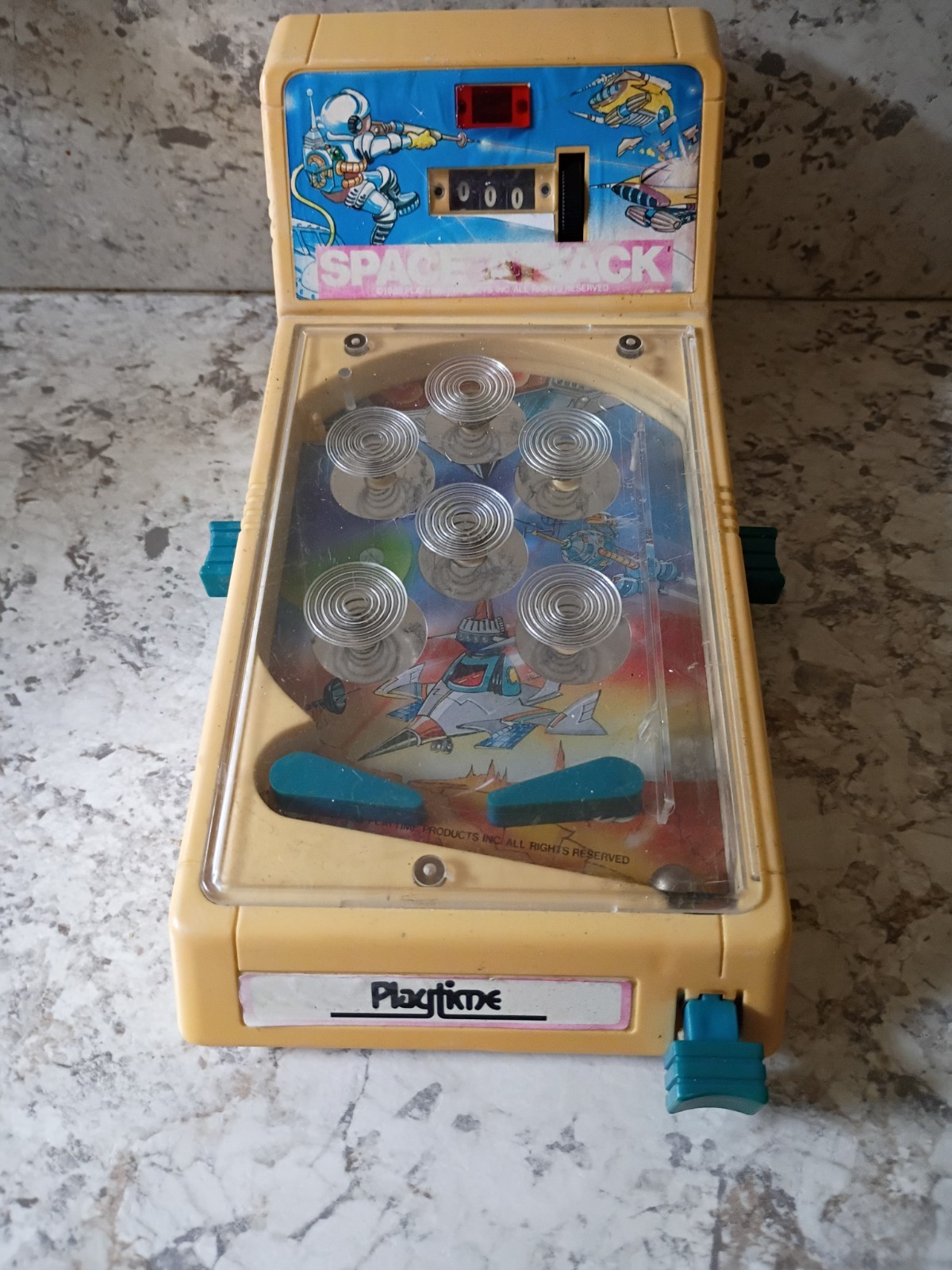 Vintage 1988 Space Attack Pinball Game Playtime  untested Products