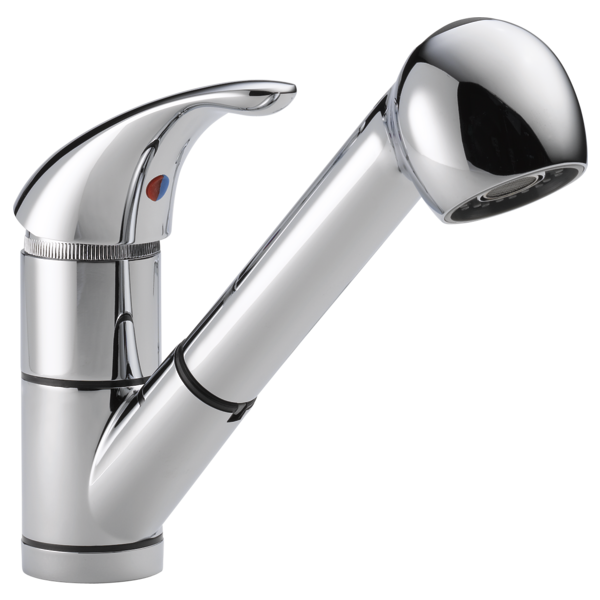 Peerless Chrome Choice Single Handle Kitchen Pull-Out Faucet P18550LF