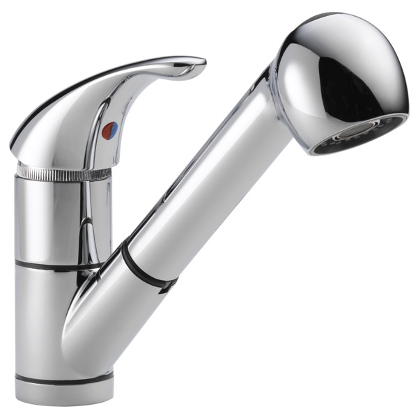 Peerless P18550LF Chrome Choice Single Handle Kitchen Pull-Out Faucet