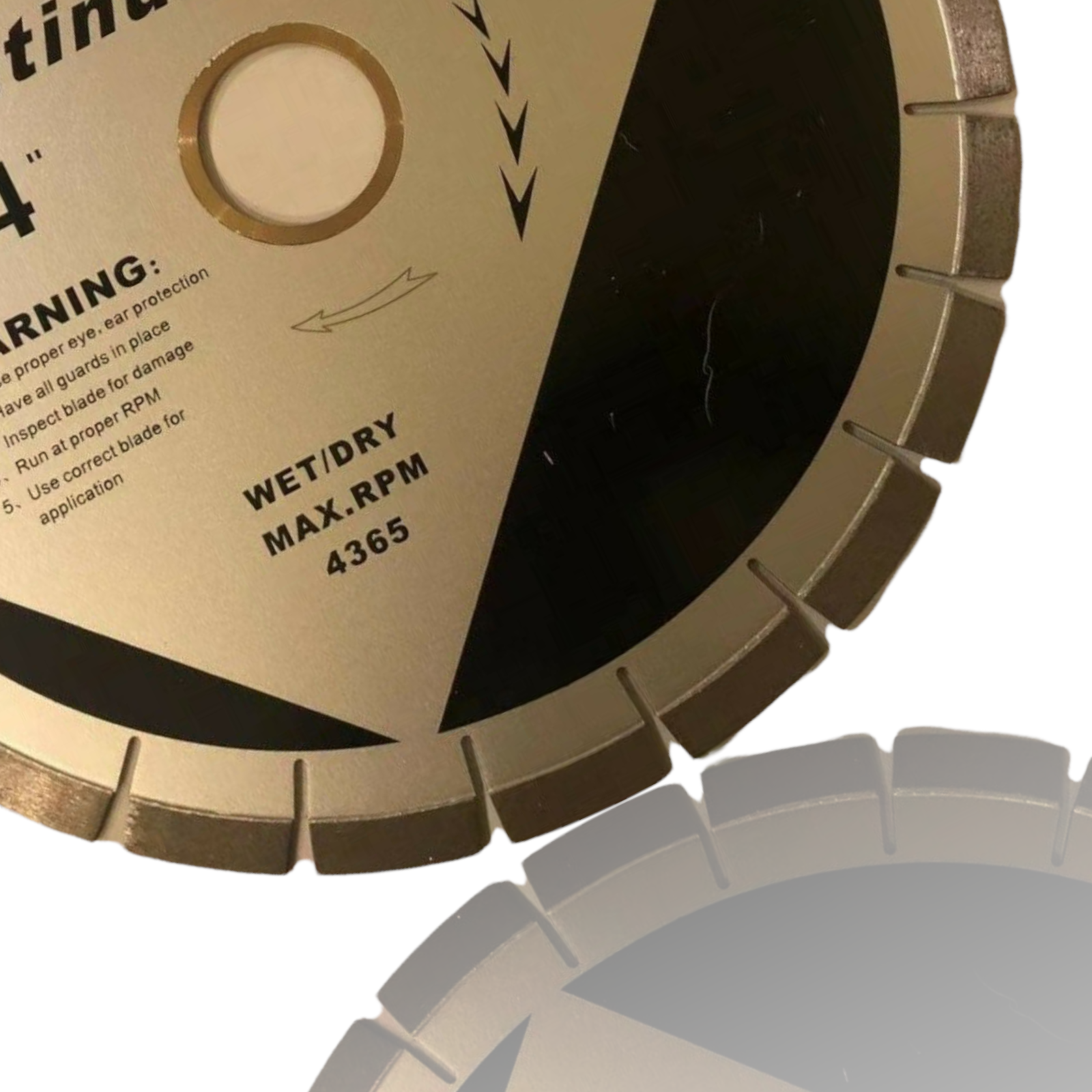 14 inch Diamond Saw Blade For Granite Engineered Stone Silent Core 60 mm Arbor