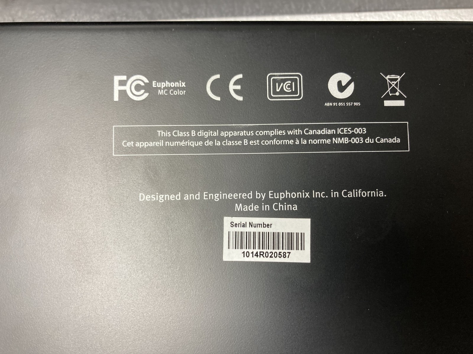 Euphonix MC Color Grading Trackball Control Surface Video Color Controller