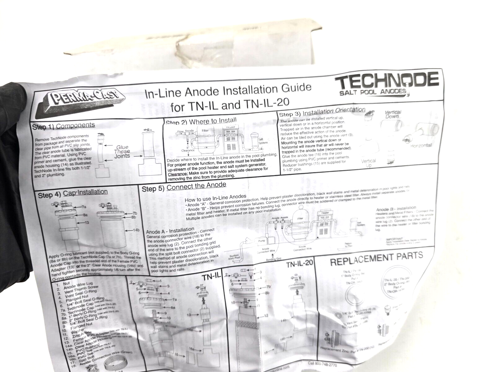 Perma-Cast TN-IL Inline Anode-1 Inch