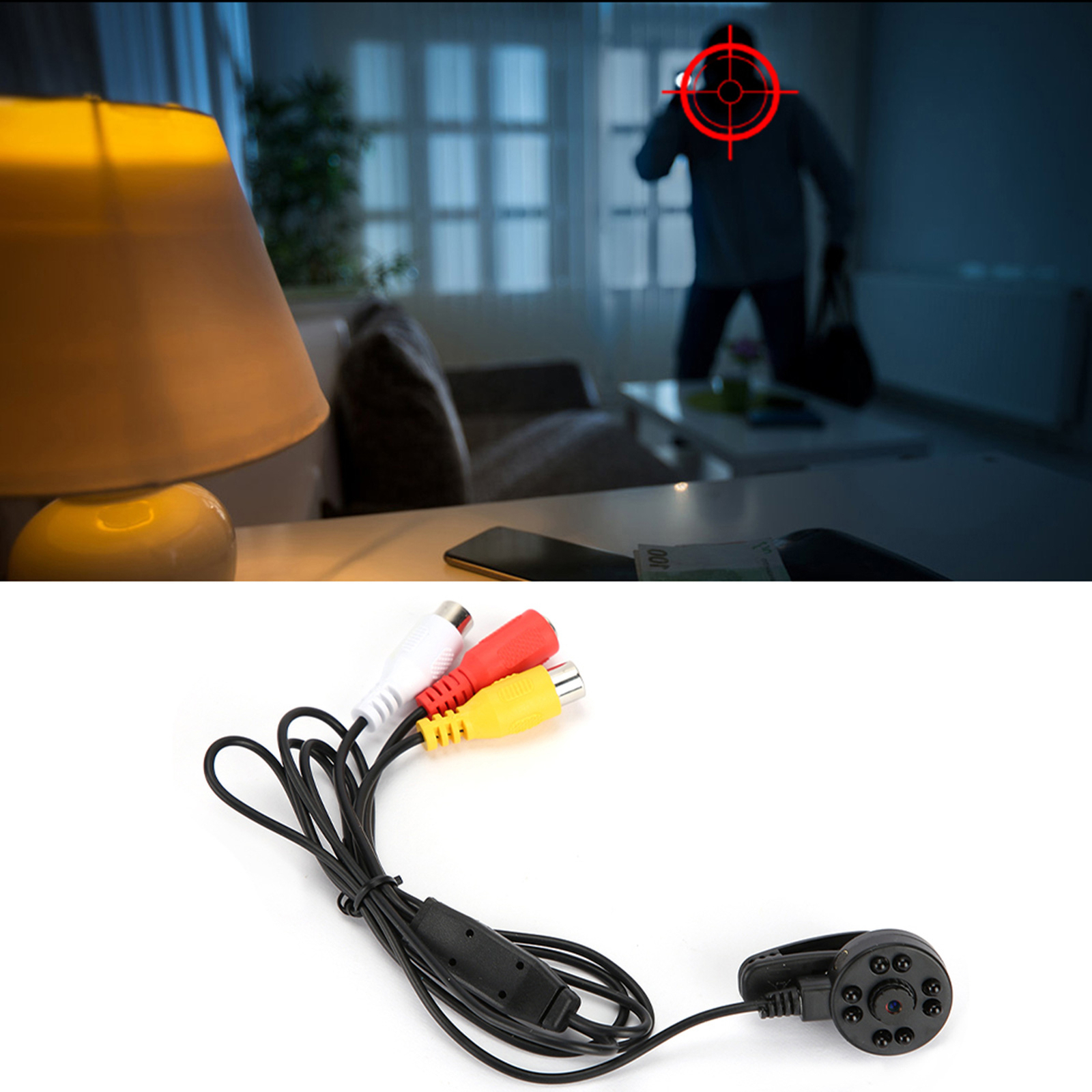 Security IR 8 Light Mini CCTV HD Camera Audio And Video Surveillance Part