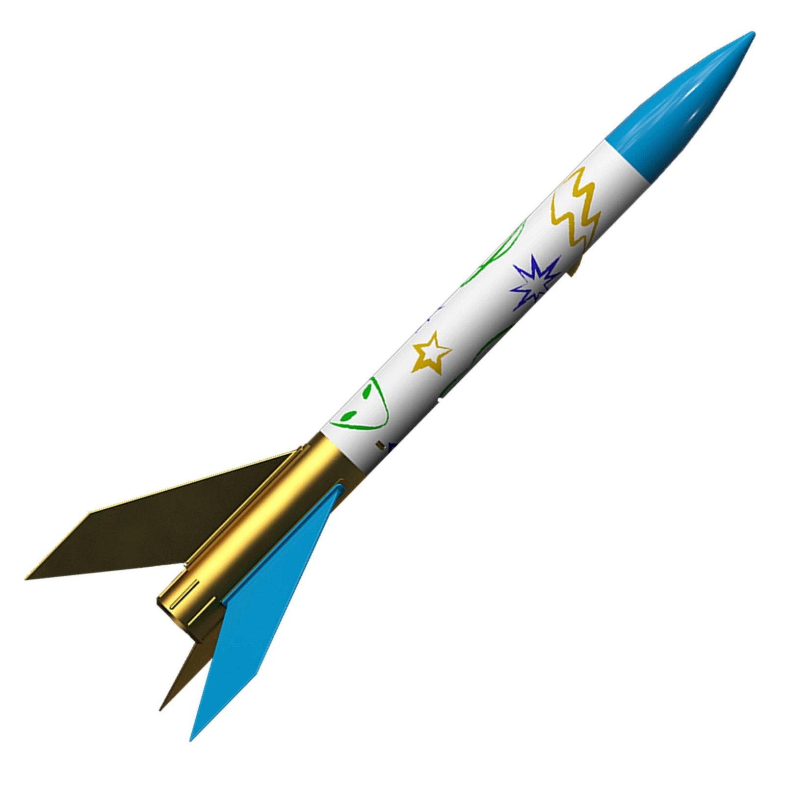 Estes Flying Model Rocket Kit Cosmic Ray, Single Bulk Pack Kit  EST 1112Bk