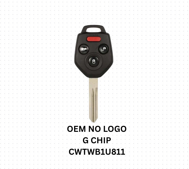 OEM Subaru CWTWB1U811 , G Chip Remote Head Key Fob Black Pod 57497AL00A