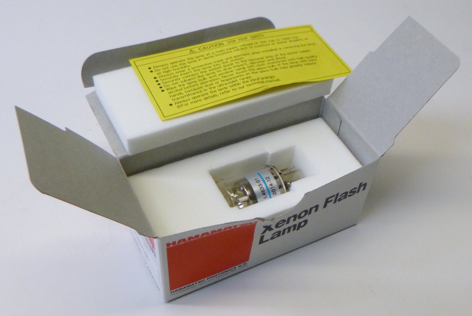 Hamamatsu L4633-01 Xenon Flash Lamp
