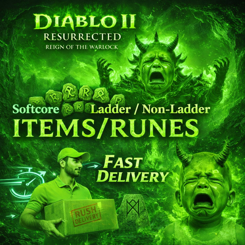 DIABLO 2 RESURRECTED ITEMS RUNES WARLOCK TORCH ENIGMA ROTW LADDER 14 D2R WARLOCK