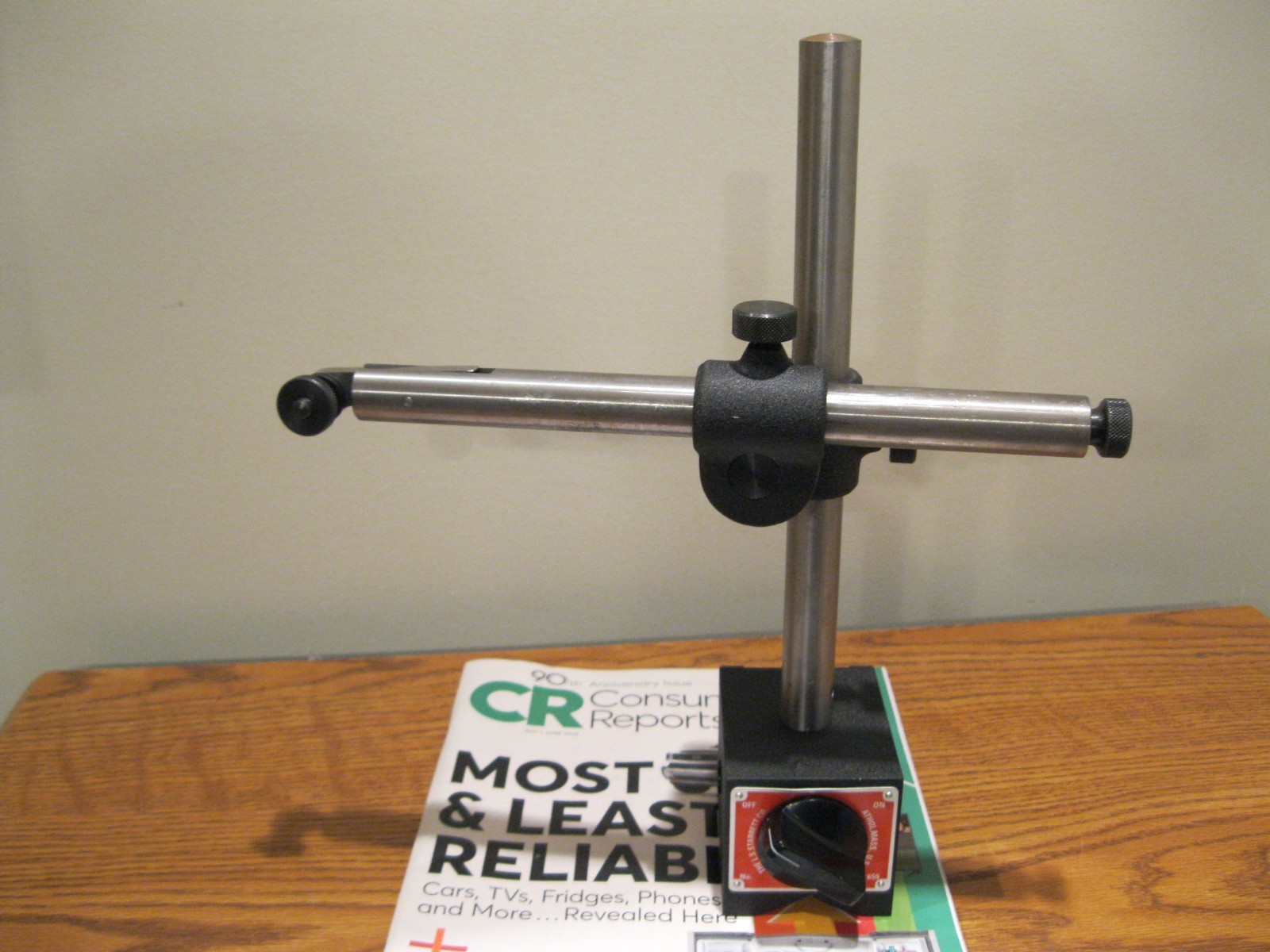 STARRETT 659 HEAVY DUTY MAGNETIC BASE W/FINE TUNING ADJUSTMENT MACHINIST TOOLS