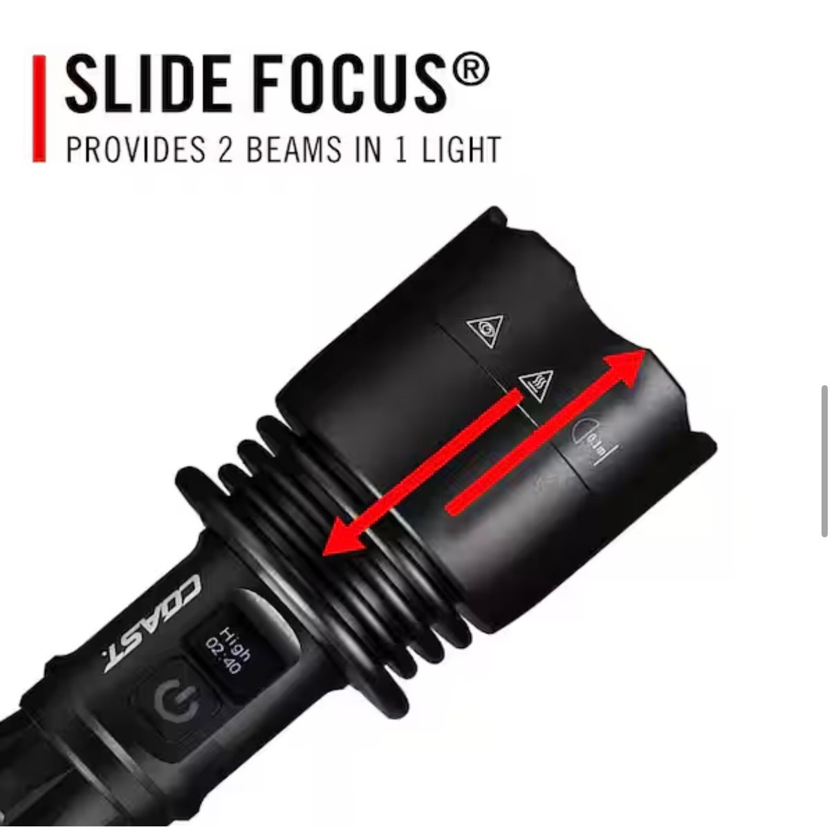 Coast XP46R 8000 Lumen Rechargeable Flashlight New LED Handheld Flashlight USB C
