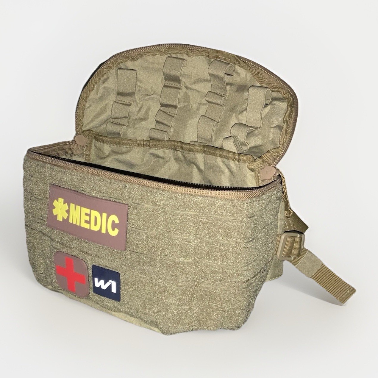 Combat Lifesaver Waist Pack- W1 Med. Supply Co. Cordura 500 Tactical Medic Fanny