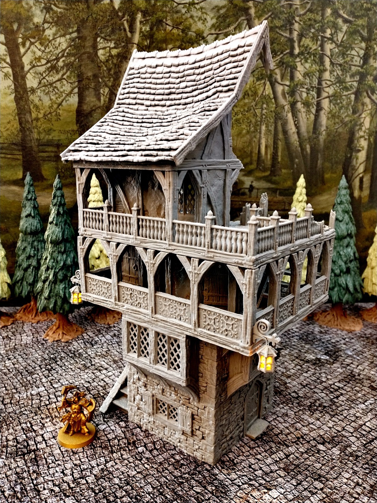 Brothel Ruins The Cuddle 32mm Helwick Cursed City Terrain D&D Warhammer Mordheim
