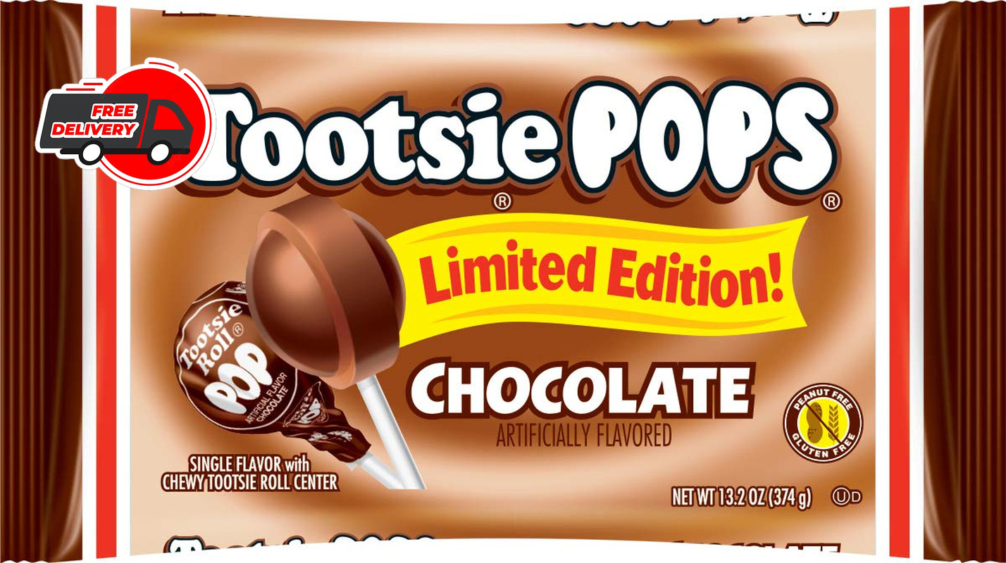 Chocolate Tootsie Pops 13.2 Ounce Bag Kosher Gluten Free Candy for Sharing