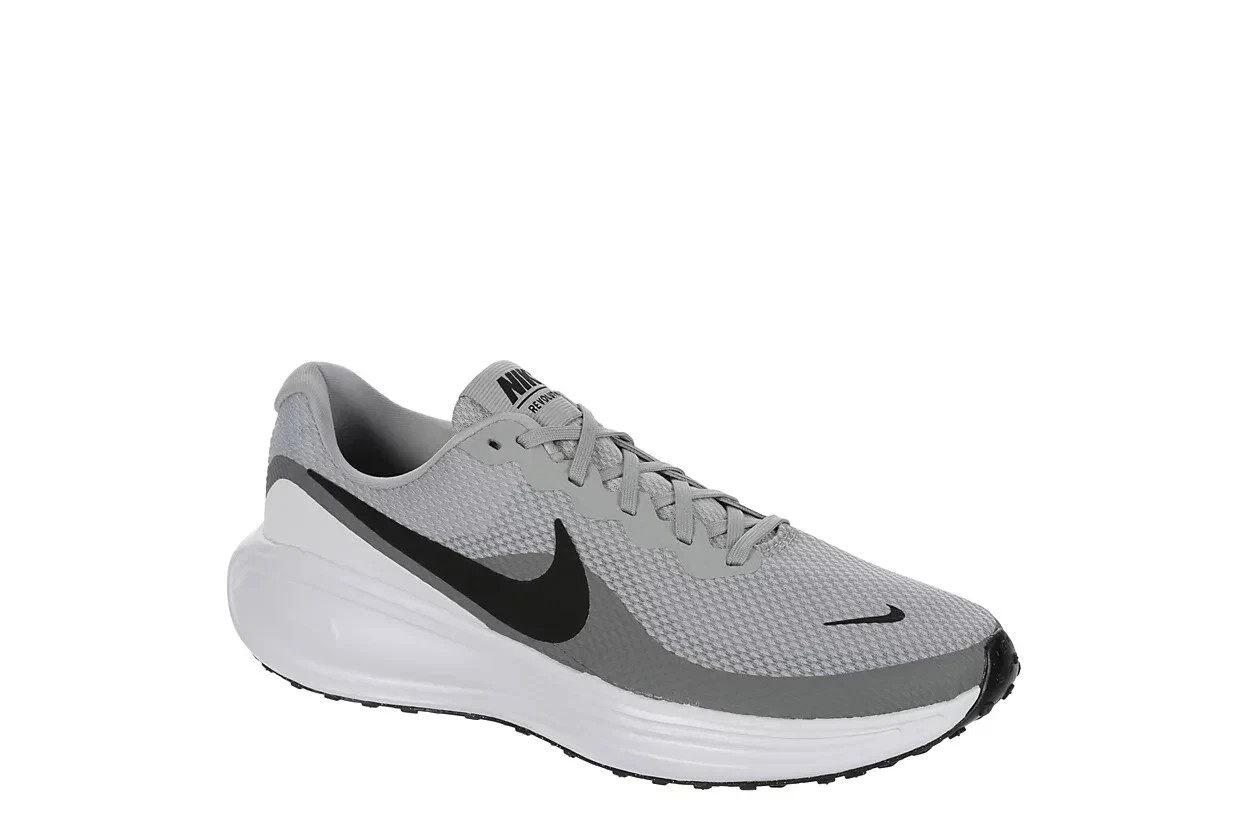 Size 9.5 mens Wide  - Nike Revolution 8 Light Smoke Grey Black HQ1996-005 Shoes