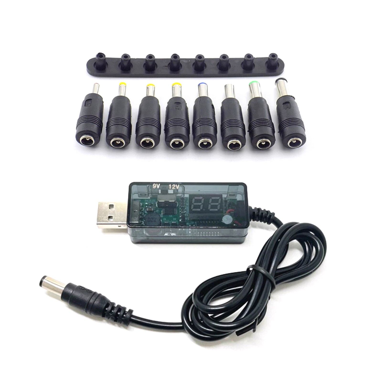 Dual Output Step-Up Converter 9V/12V Selectable via Switch w/LED Display 8 DC