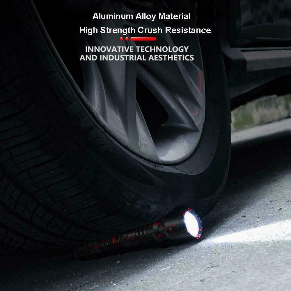 Zoomable LED Tactical Flashlight, High Lumen Rechargeable Waterproof Torch Work