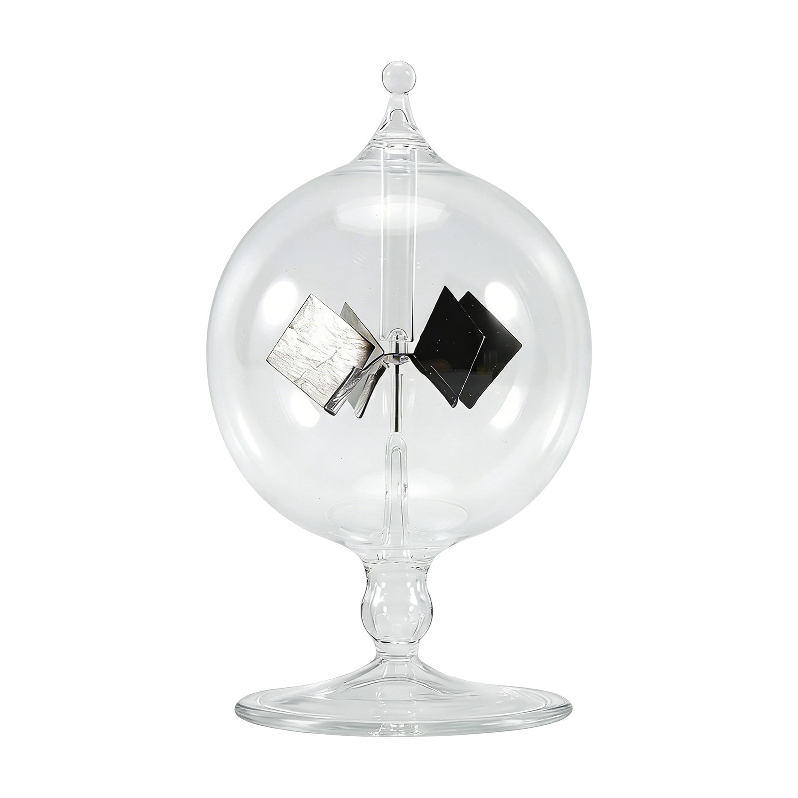 Solar Crookes Radiometer Glass Windmill Handmade Toy for Party Home3608