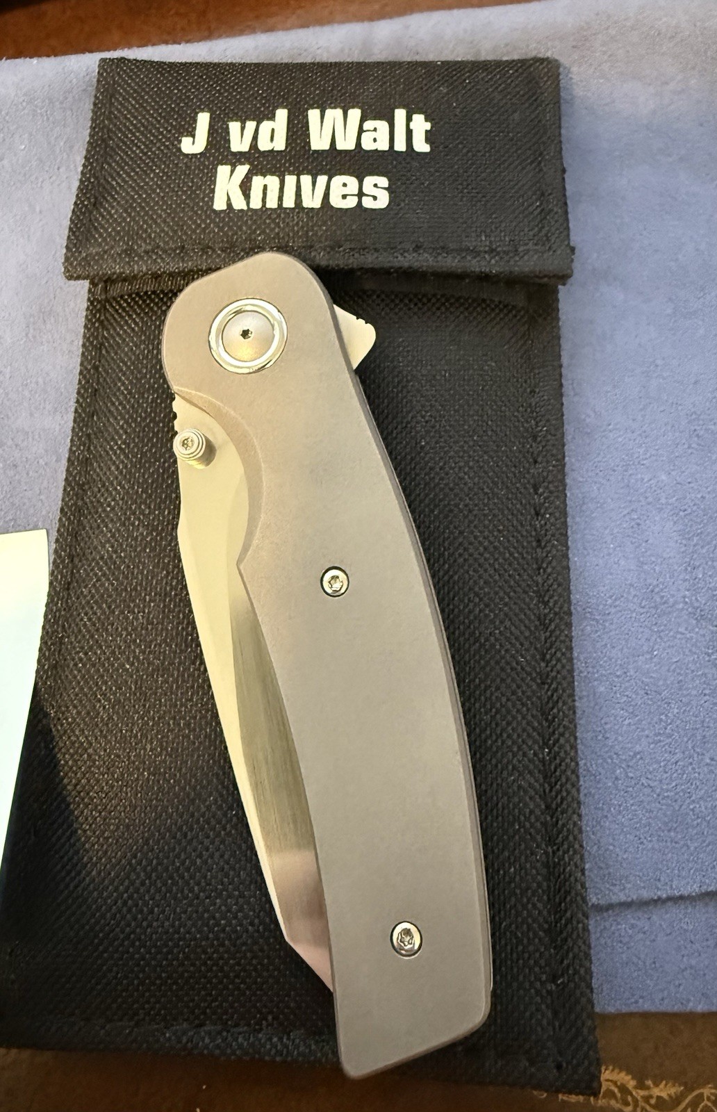 Johan vd Walt JB1 - Blasted & Tumbled Titanium #29