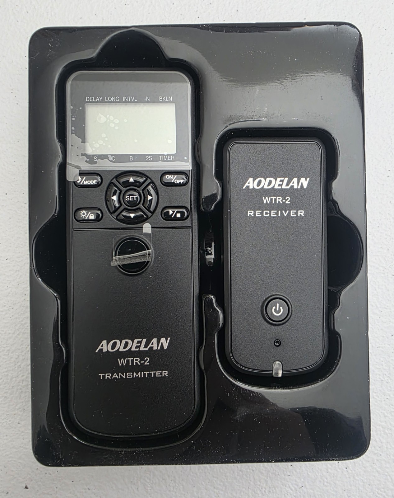 Open Box New Aodelan WTR-2 Wireless Timer Remote Shutter Release For Cameras