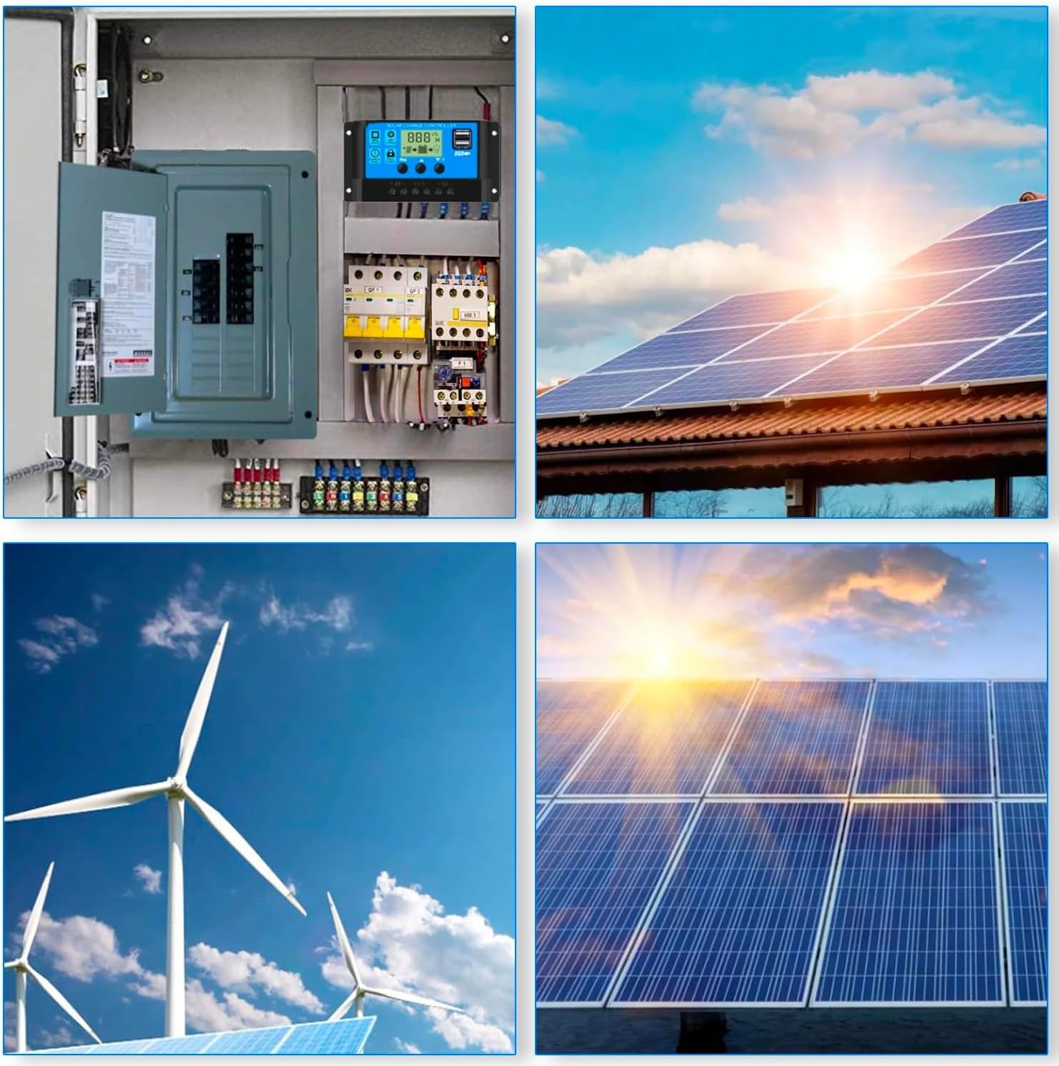 Smart 30A PWM Solar Charge Controller - LCD Display, Timer & Safety Protections