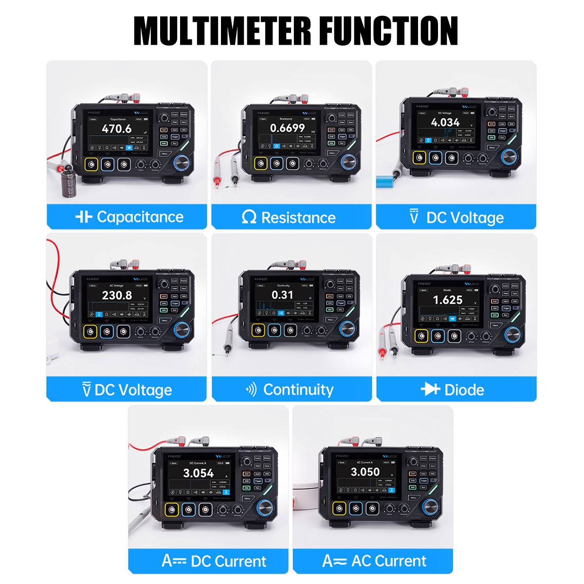 All-in-One Handheld 100MHz ScopeMeter:Oscilloscope Waveform Generator&Multimeter
