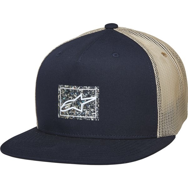 Alpinestars Mackinic Snapback Trucker Hat | Navy Blue/Khaki