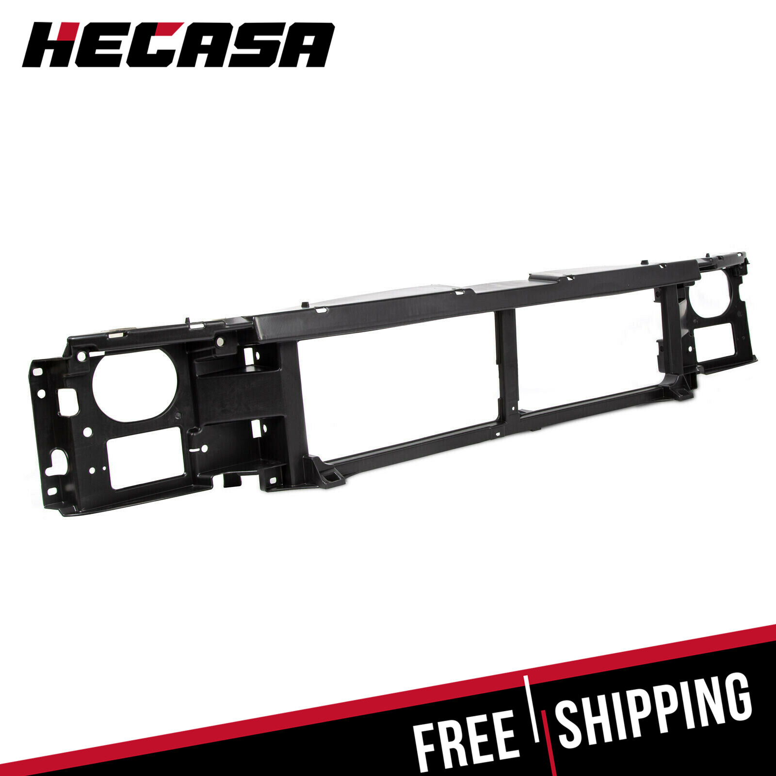 Header Panel For 1992-1997 Ford F-150 F-250 F-350 Grille Headlight Mount Panel