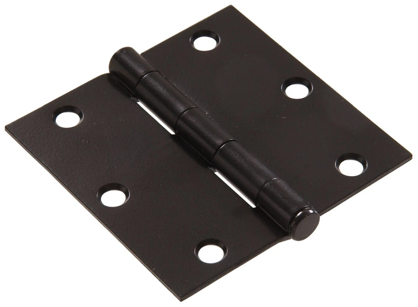 (3) Qty. of Square Corner Door Hinges 3" Black, 852820 Hardware Essentials