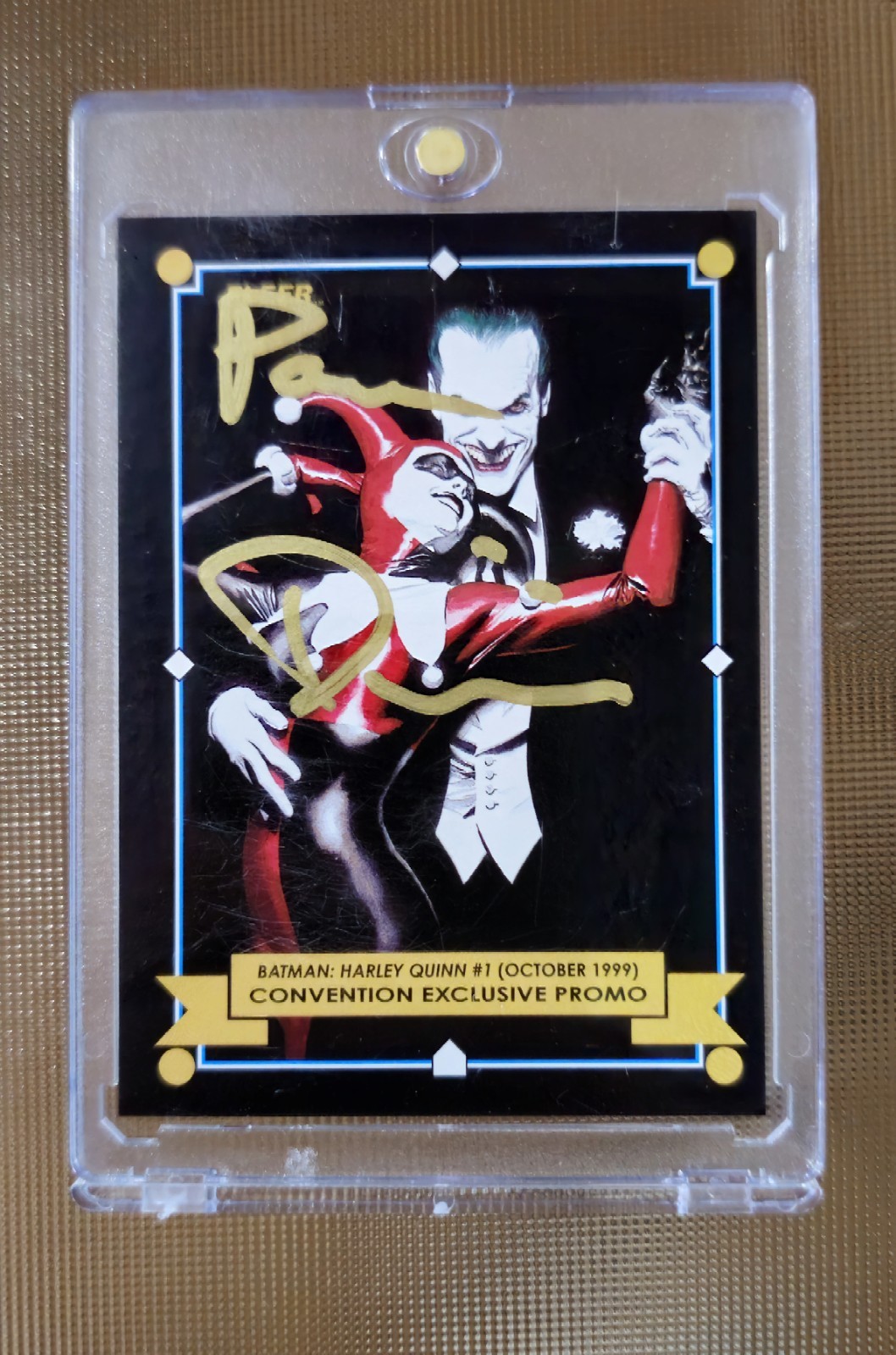 ​SDCC 2025 Upper Deck Harley Quinn Promo Card AUTOGRAPHED Co-Creator Paul Dini